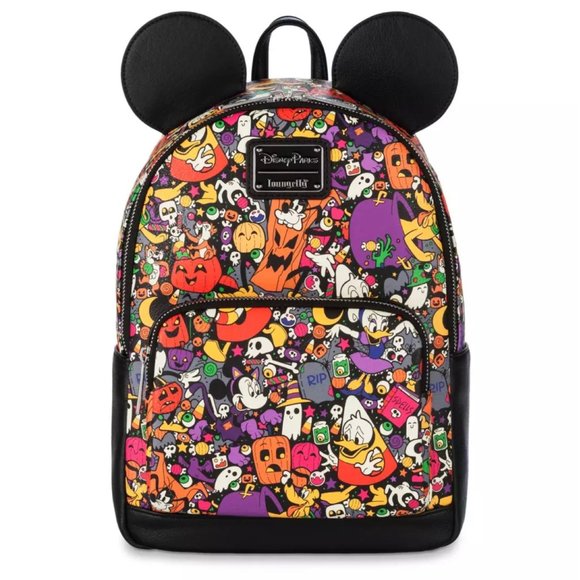 Disney Parks Fab 5  Mickey Mouse Halloween Loungefly Mini Backpack 2022 - Picture 1 of 3